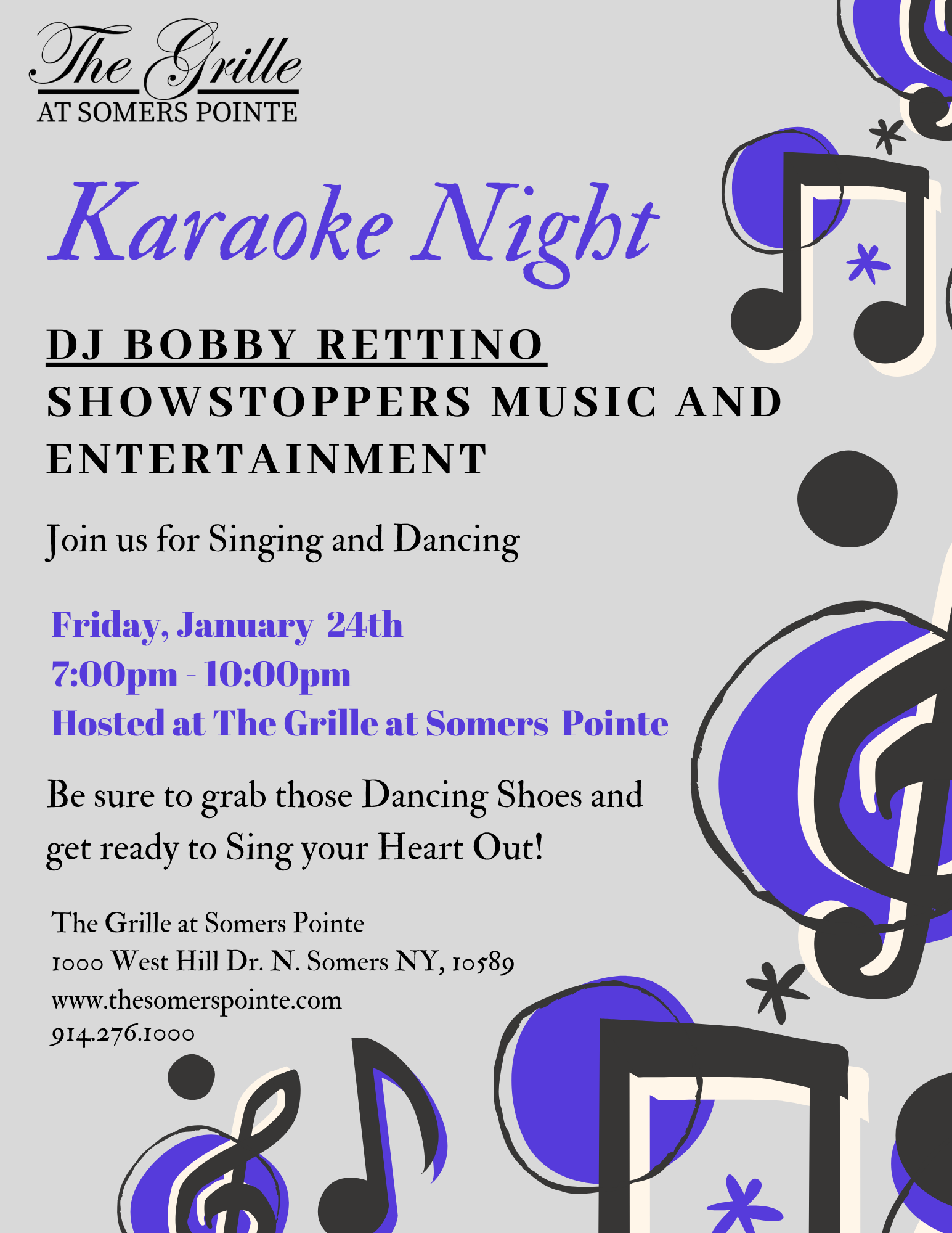 Karaoke Night Event Details- The Somers Pointe & The Grille at Somers Pointe
